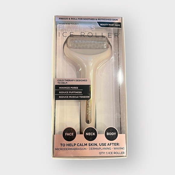 FInishing Touch Flawless Ice Roller - Microdermabrasion, Dermaplanning, Waxing - Picture 1 of 3